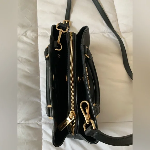 Michael Kors Black Satchel with Gold Accents - Picture 5 of 8